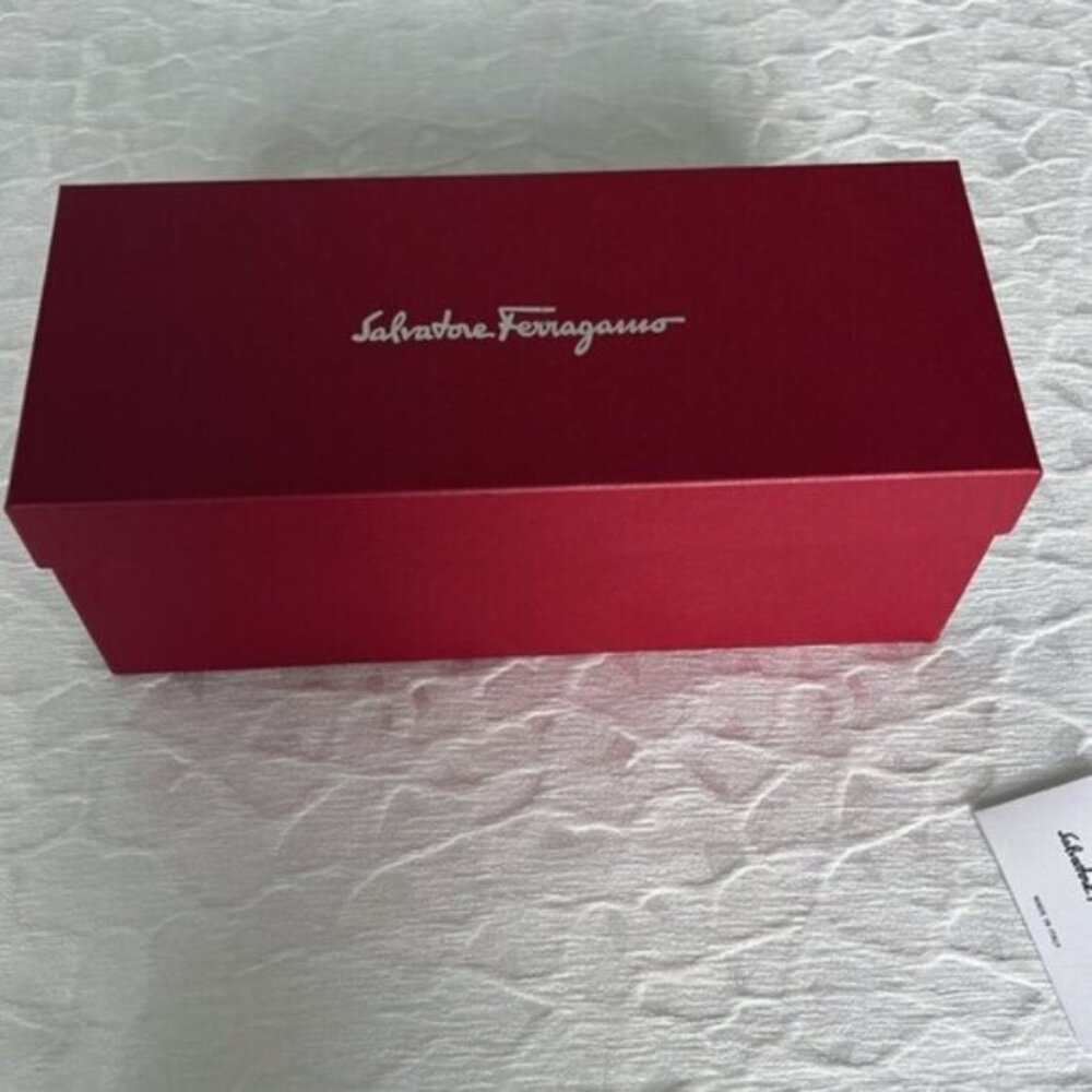 Empty Salvatore Ferragamo Shoe Box